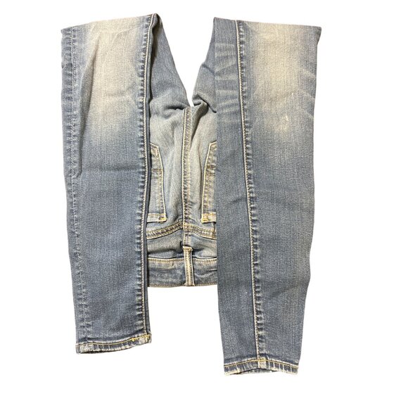 American Eagle Outfitters Super Stretch X Jegging Jeans Size 00 Light Distressin - Picture 3 of 6